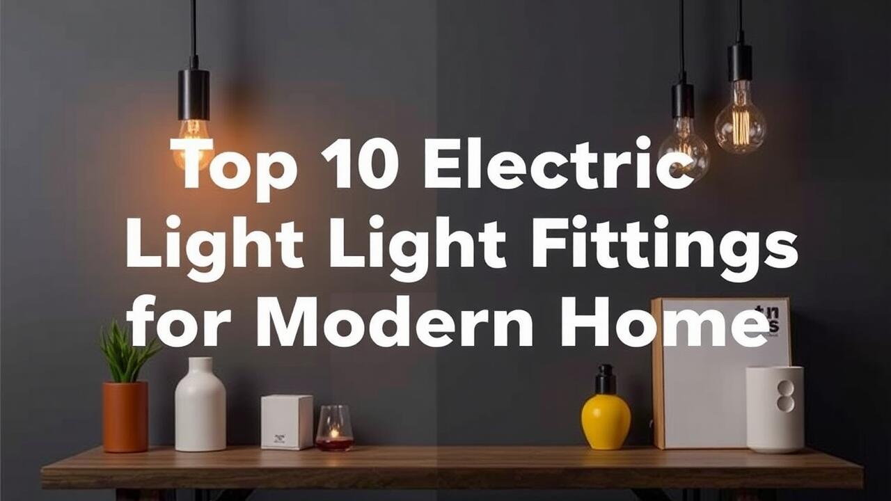 Top 10 Electric Light Fittings for Modern Homes