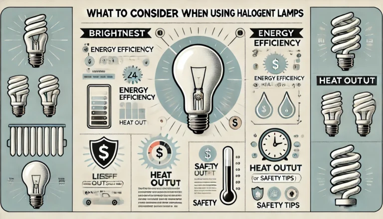 What to Consider When Using Halogen Lamps